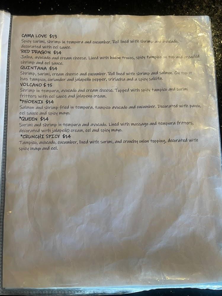 Sushi Rock Restaurant Menu image 2